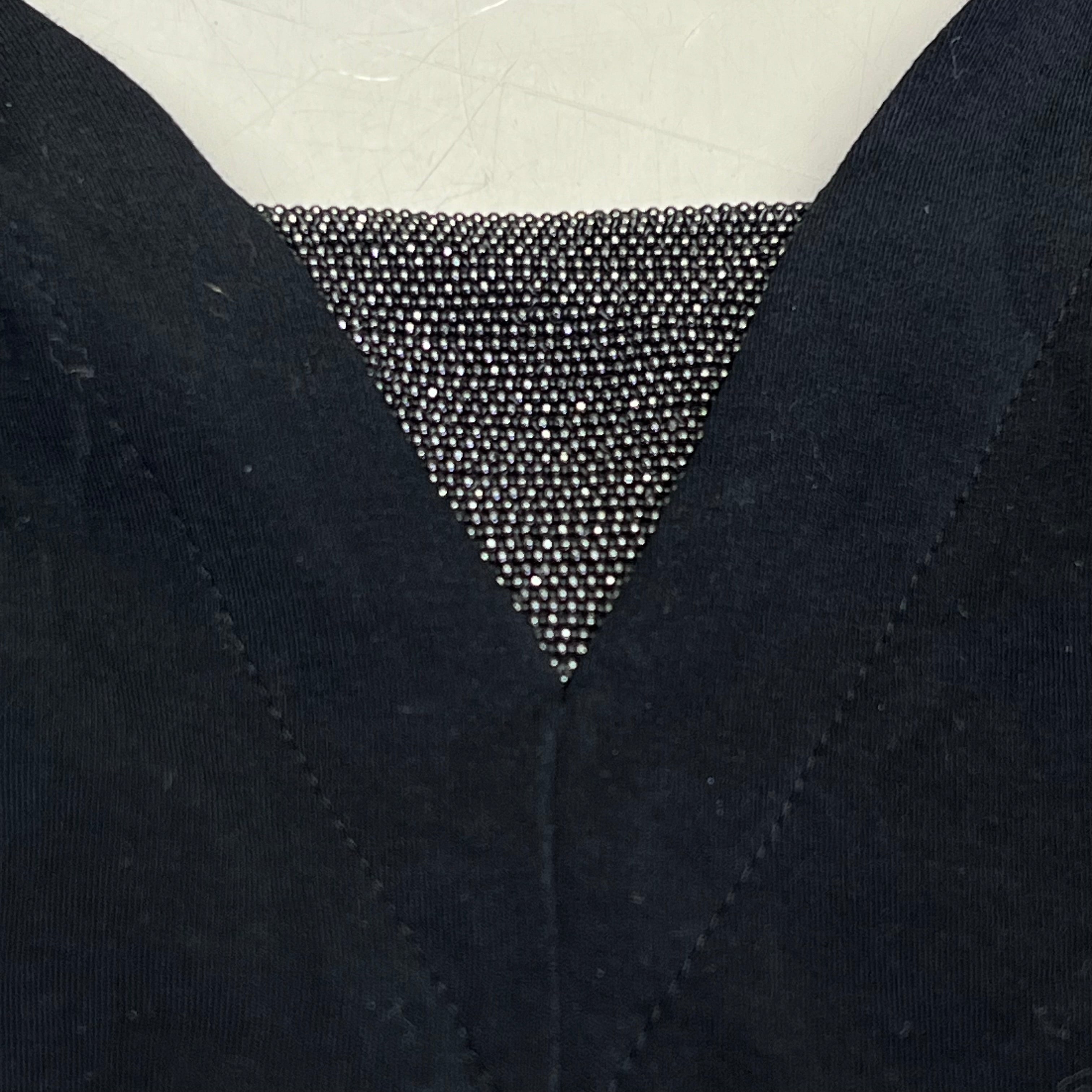 BRUNELLO CUCINELLI Ankle Dress W/ Shimmer Chest Accent 98% Cotton Women's Sz L
