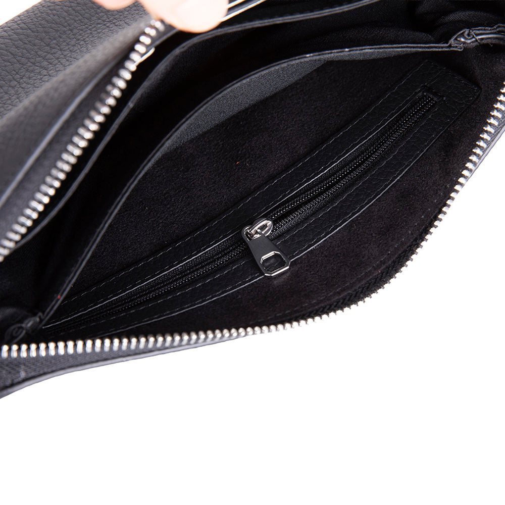 Lupus Leather Clutch Bag – Genuine Leather Wrist Clutch for Men & Women for Everyday Elegance | Minimal & Handcrafted