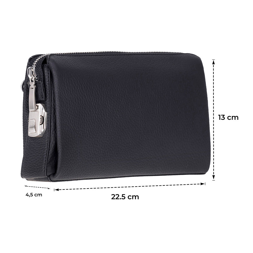 Lupus Leather Clutch Bag – Genuine Leather Wrist Clutch for Men & Women for Everyday Elegance | Minimal & Handcrafted