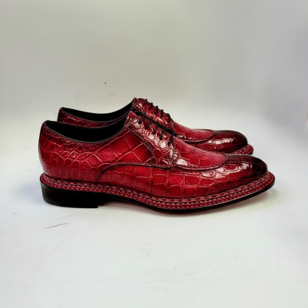 Maurice Floyd Alligator Oxford - Red