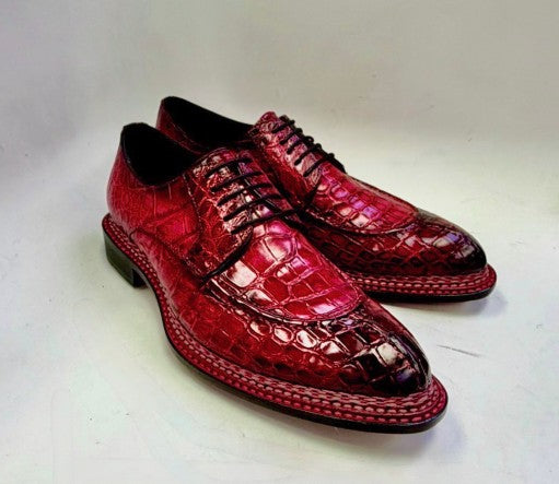 Maurice Floyd Alligator Oxford - Red