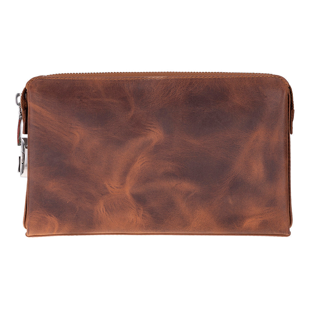 Lupus Leather Clutch Bag – Genuine Leather Wrist Clutch for Men & Women for Everyday Elegance | Minimal & Handcrafted
