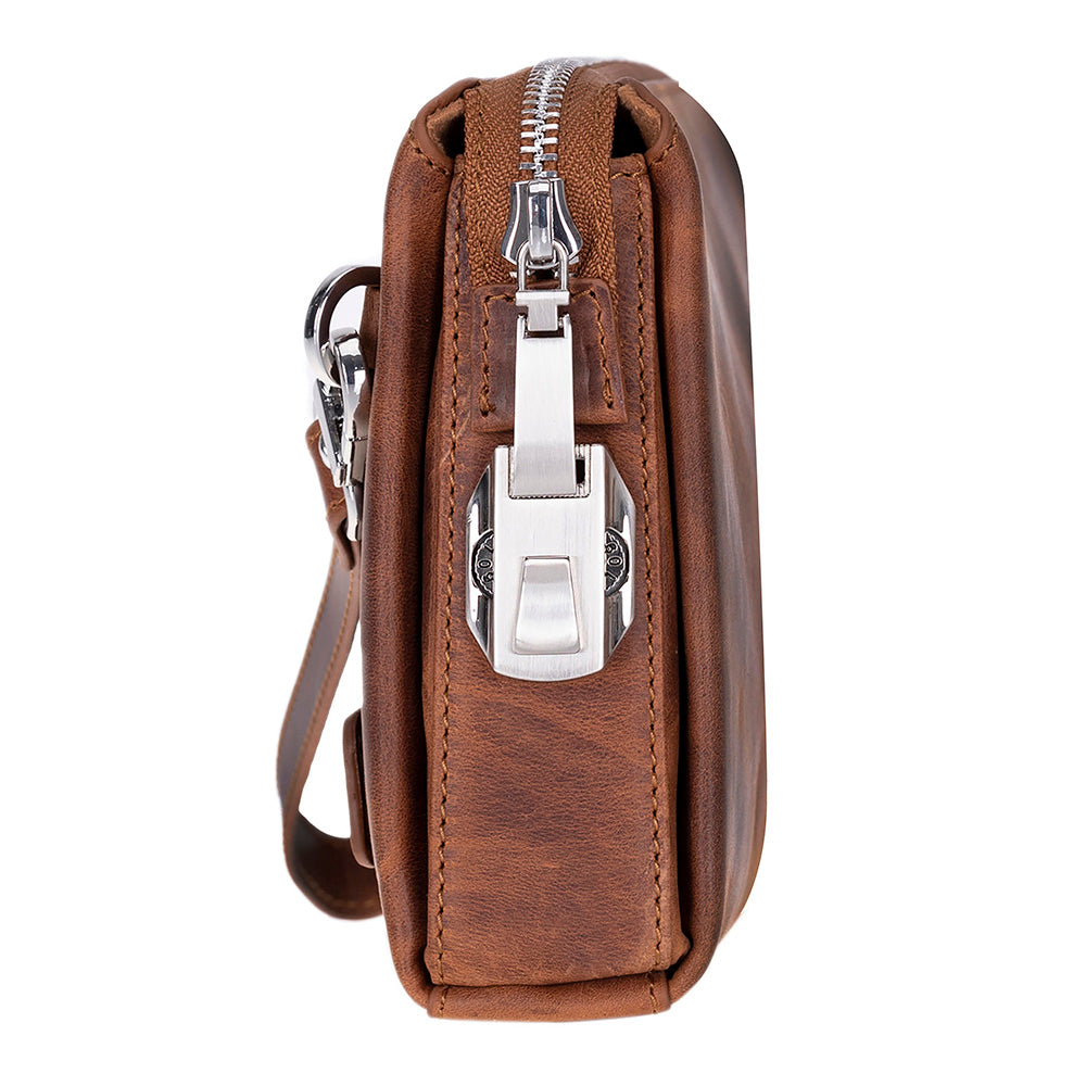 Lupus Leather Clutch Bag – Genuine Leather Wrist Clutch for Men & Women for Everyday Elegance | Minimal & Handcrafted