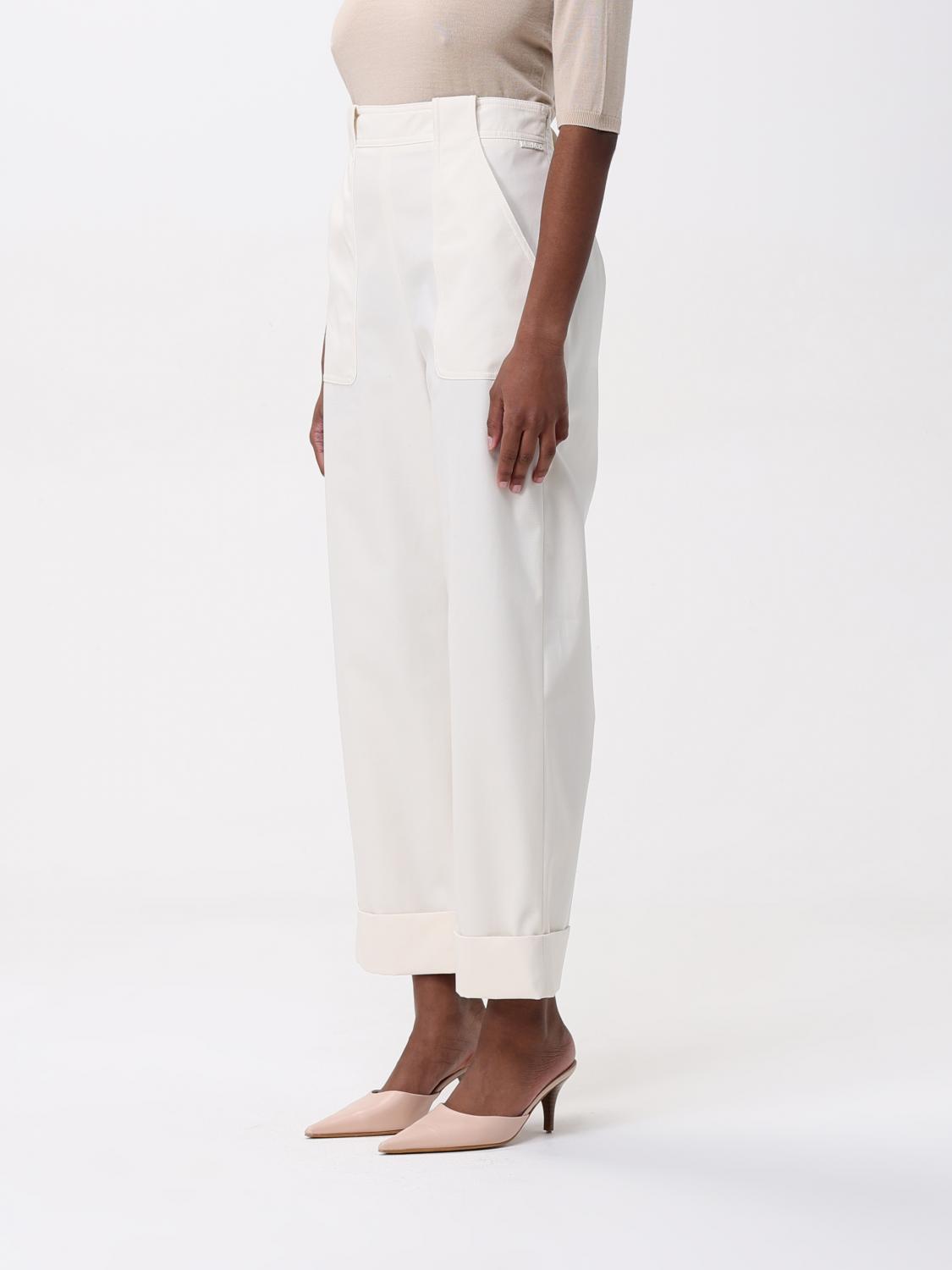 Max Mara Pants Woman White