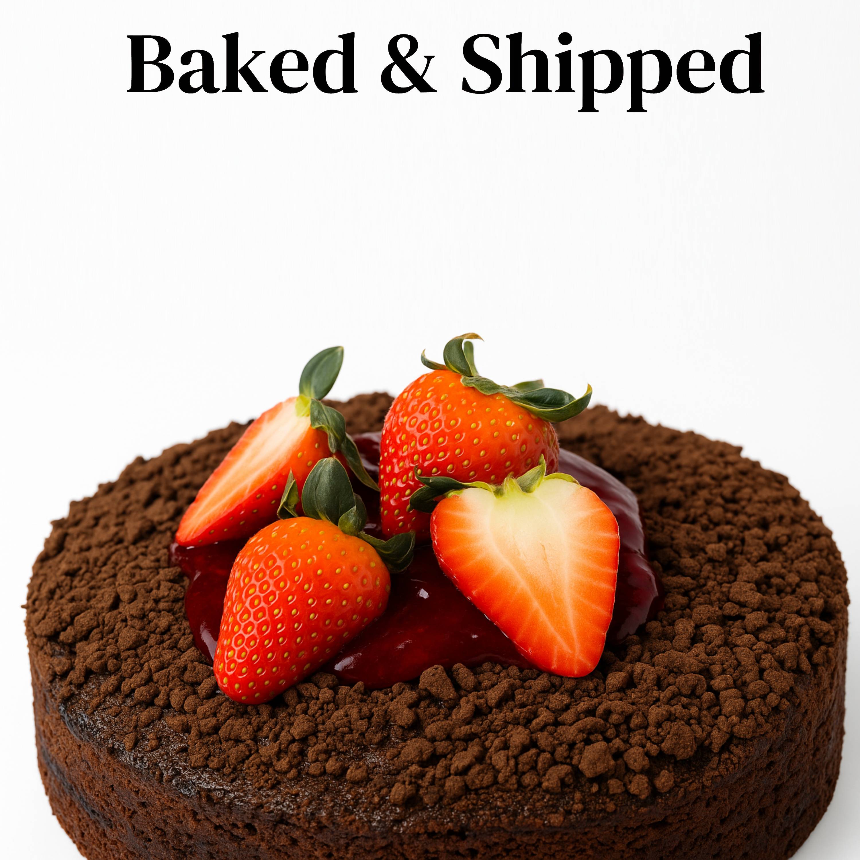 Andy Anand Gluten-Free Chocolate Strawberry Cake, 9-Inch, 2.5 lb – Freshly Baked Handcrafted for All Ages, Birthday & Celebration Gift Box