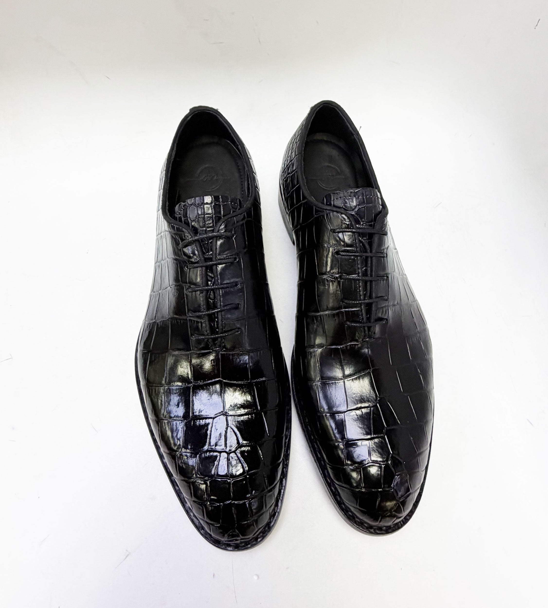 Maurice Georgia Alligator Oxford - Black