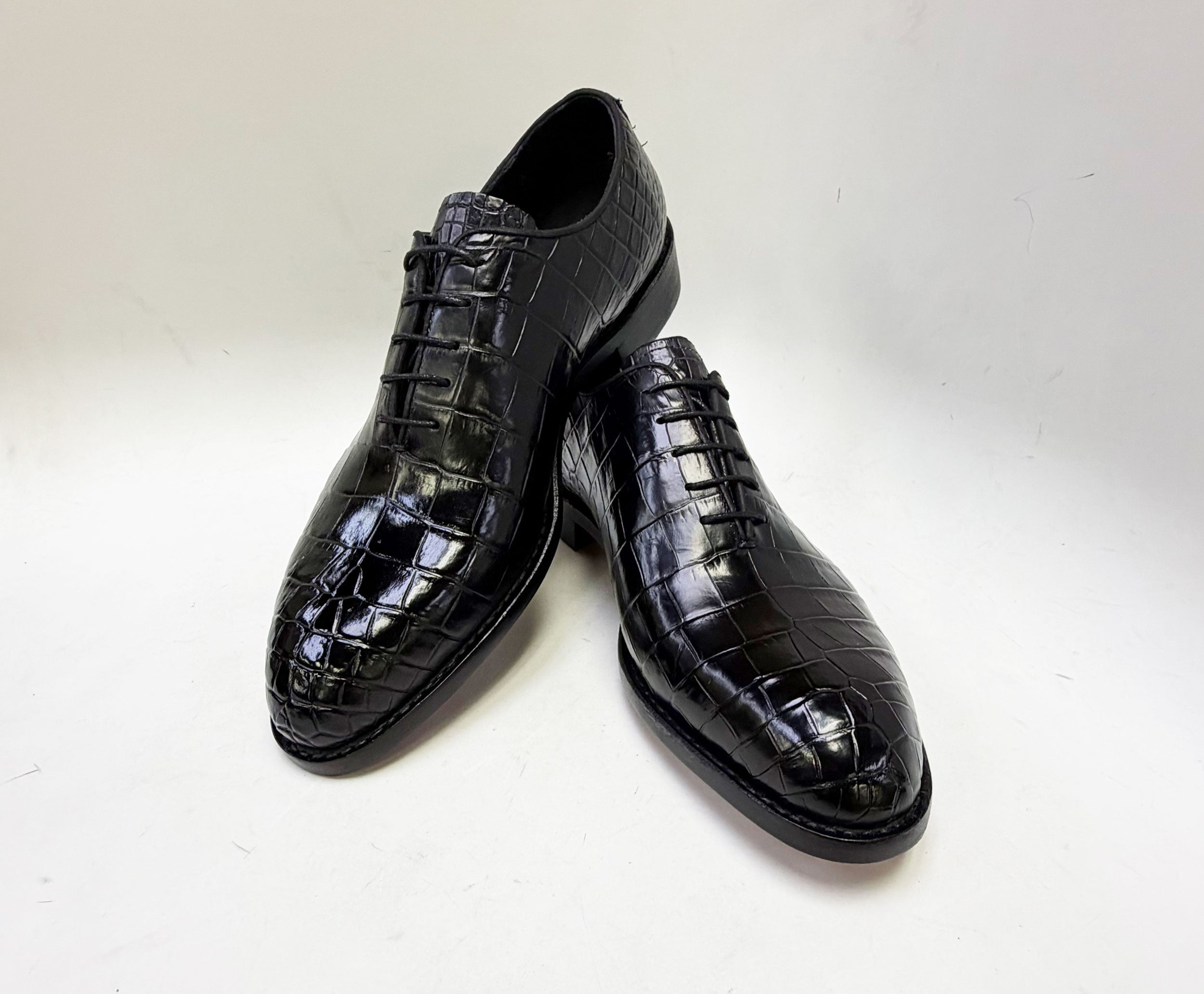 Maurice Georgia Alligator Oxford - Black