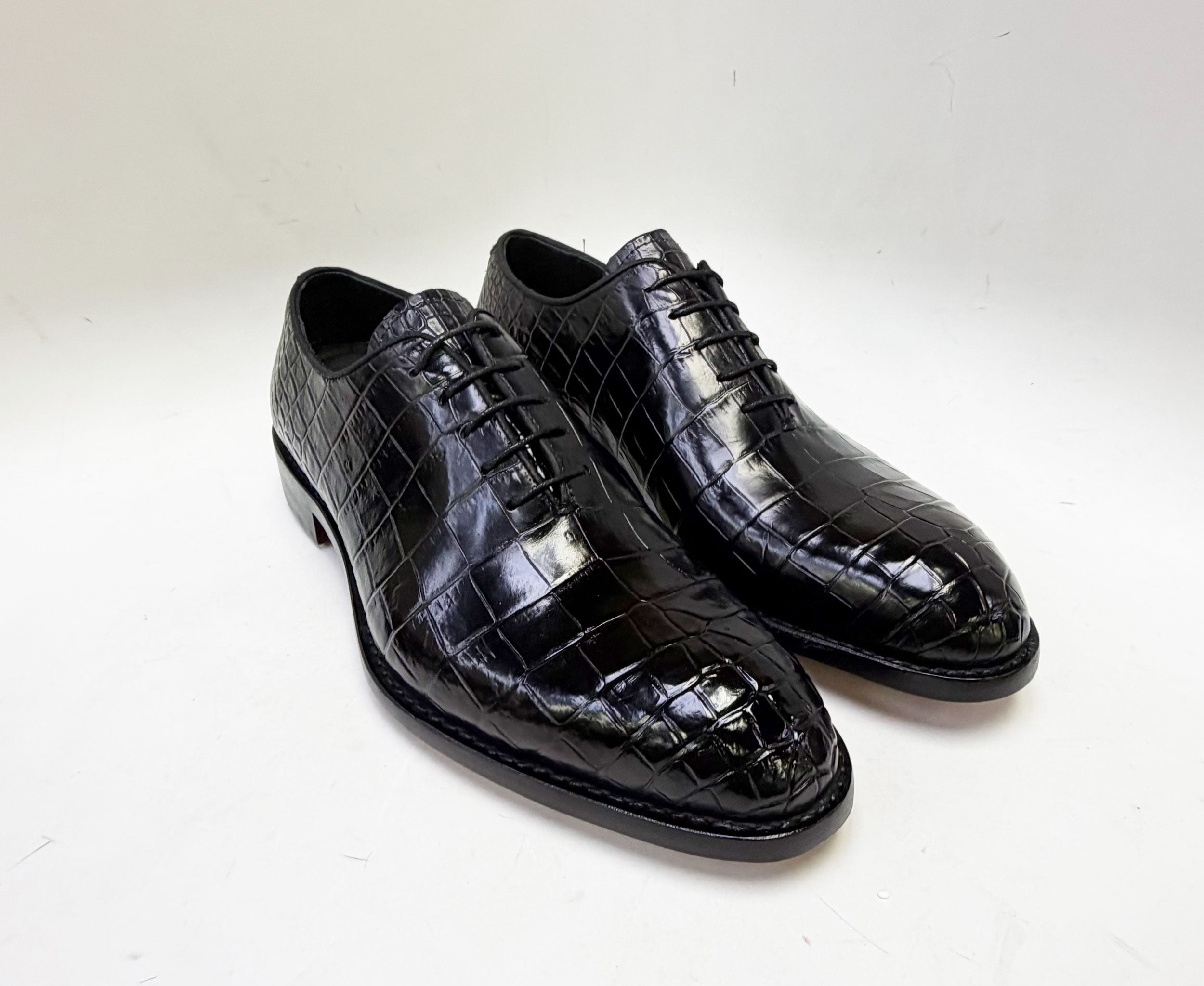 Maurice Georgia Alligator Oxford - Black