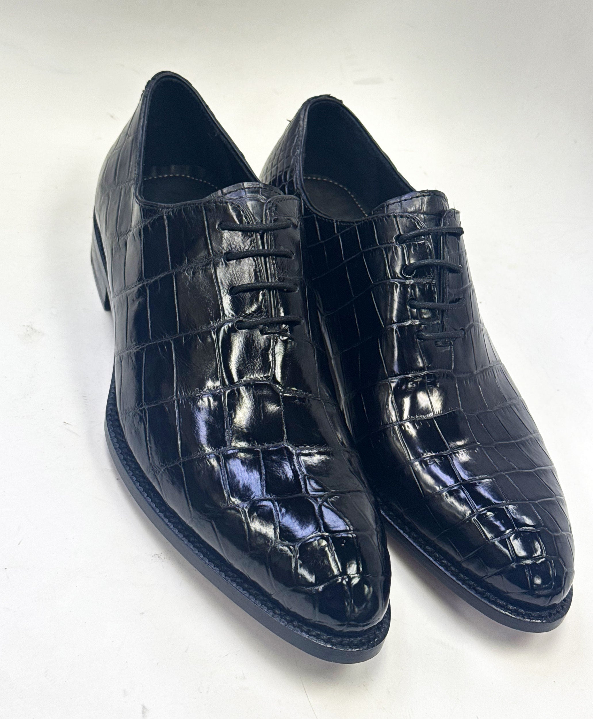 Maurice Georgia Alligator Oxford - Black