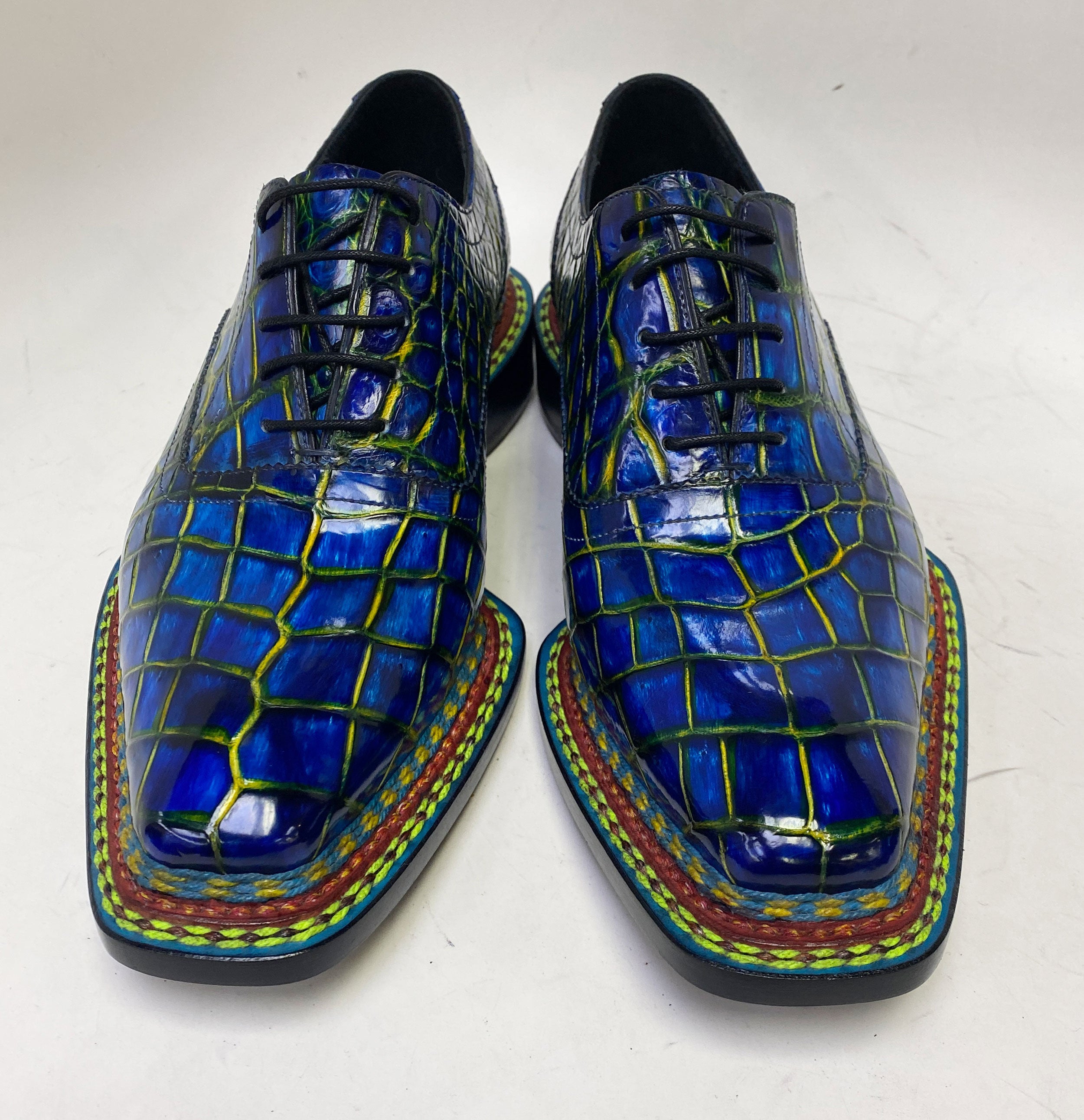 Maurice Ghost II Alligator Oxford - Navy