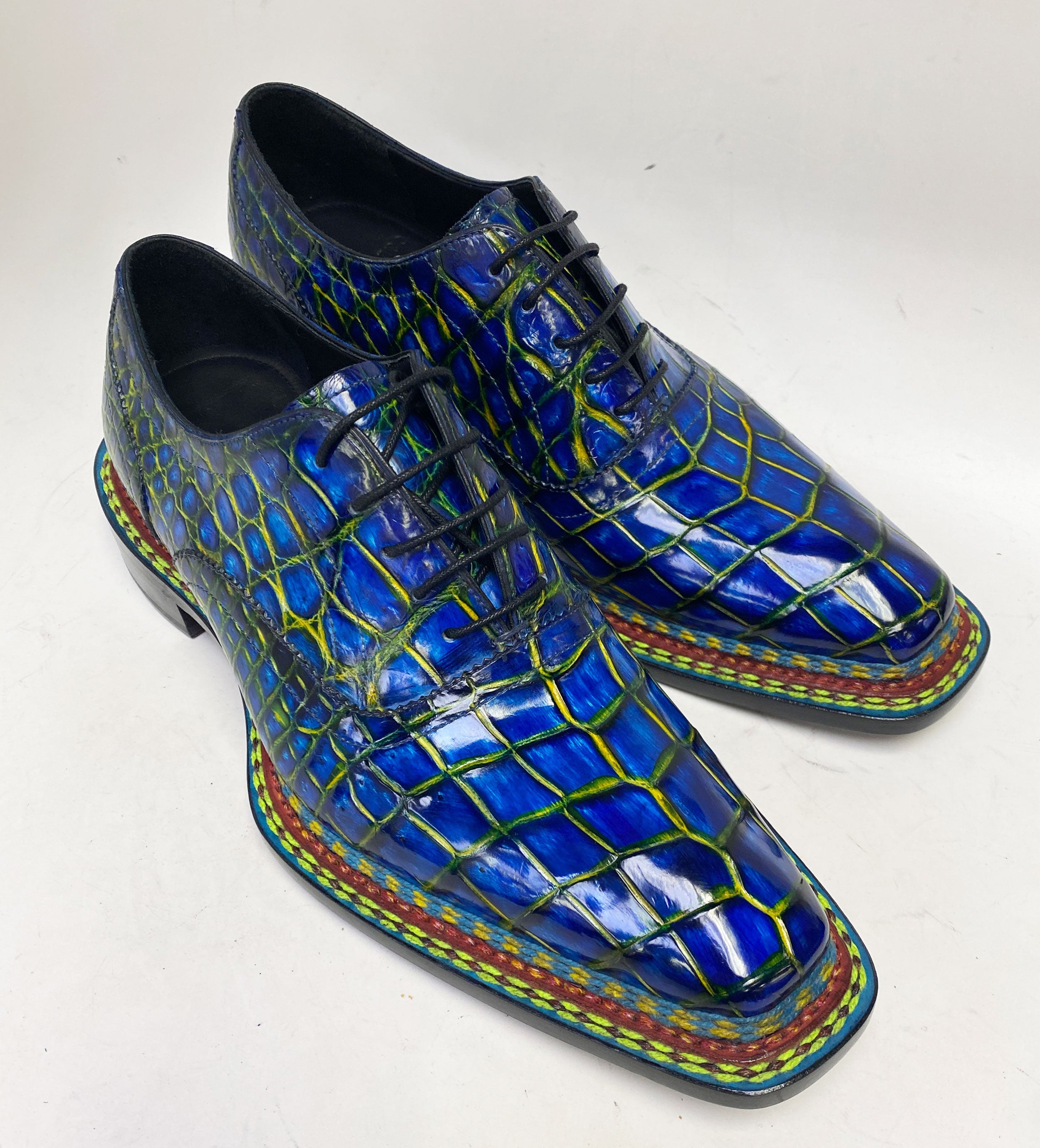 Maurice Ghost II Alligator Oxford - Navy