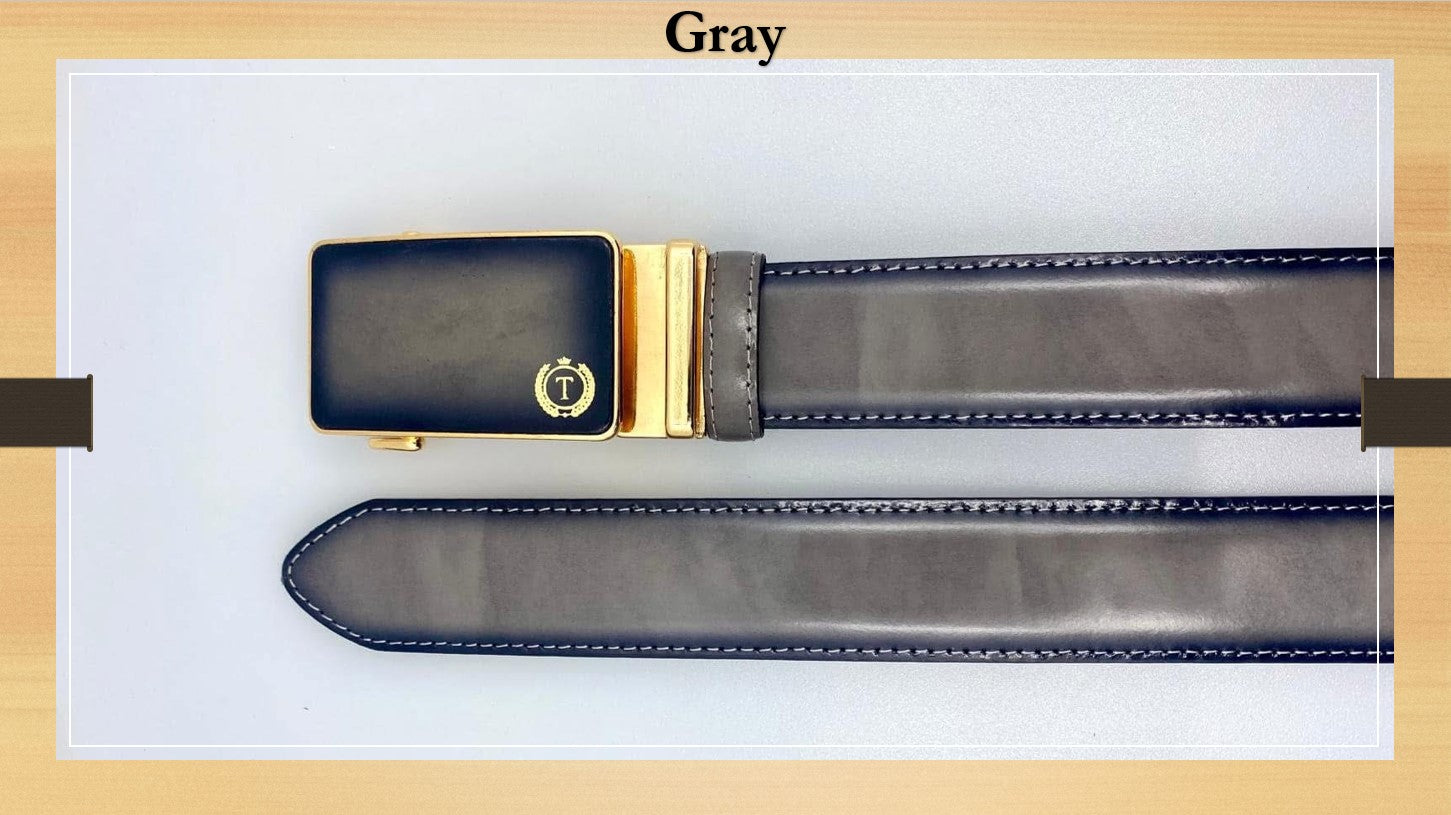 Handmade Luxury Italian Leather Ratchet Smart Belt for Men – Automatic Adjustable Men's Dress Belt | Multiple Colors