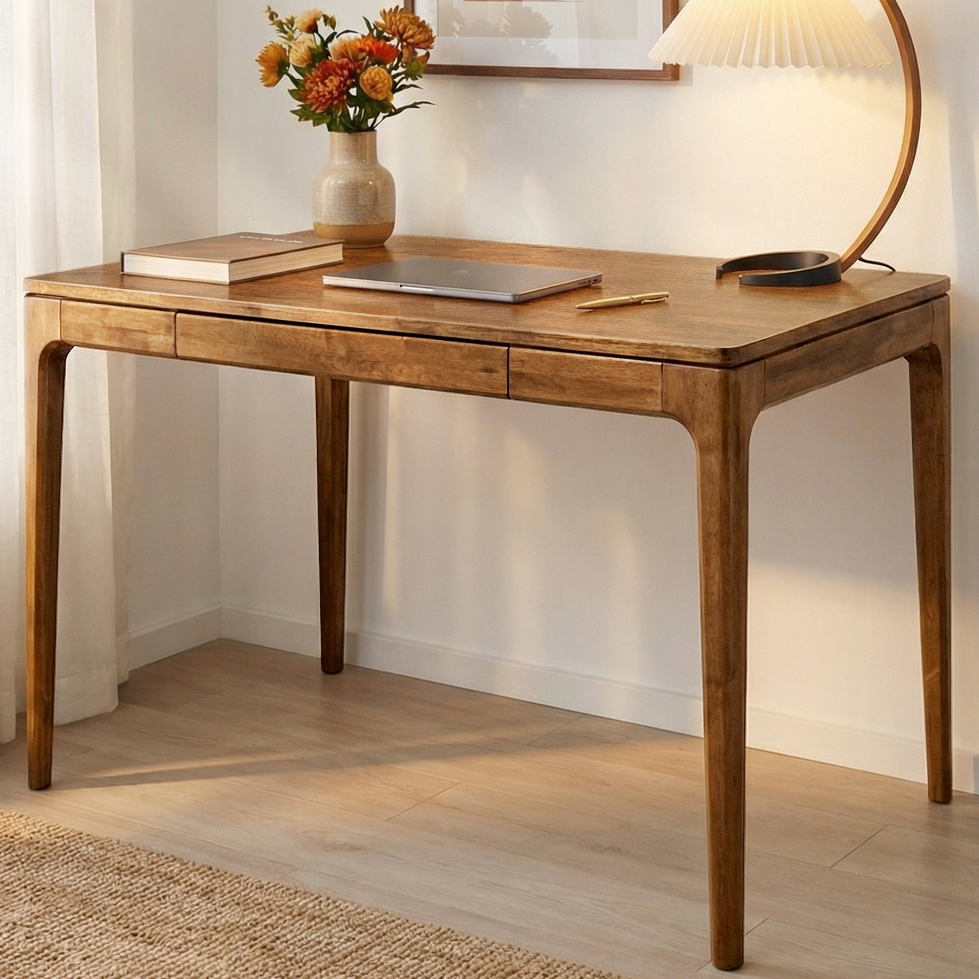 Wilma 48 Inches Rubber Wood Desk
