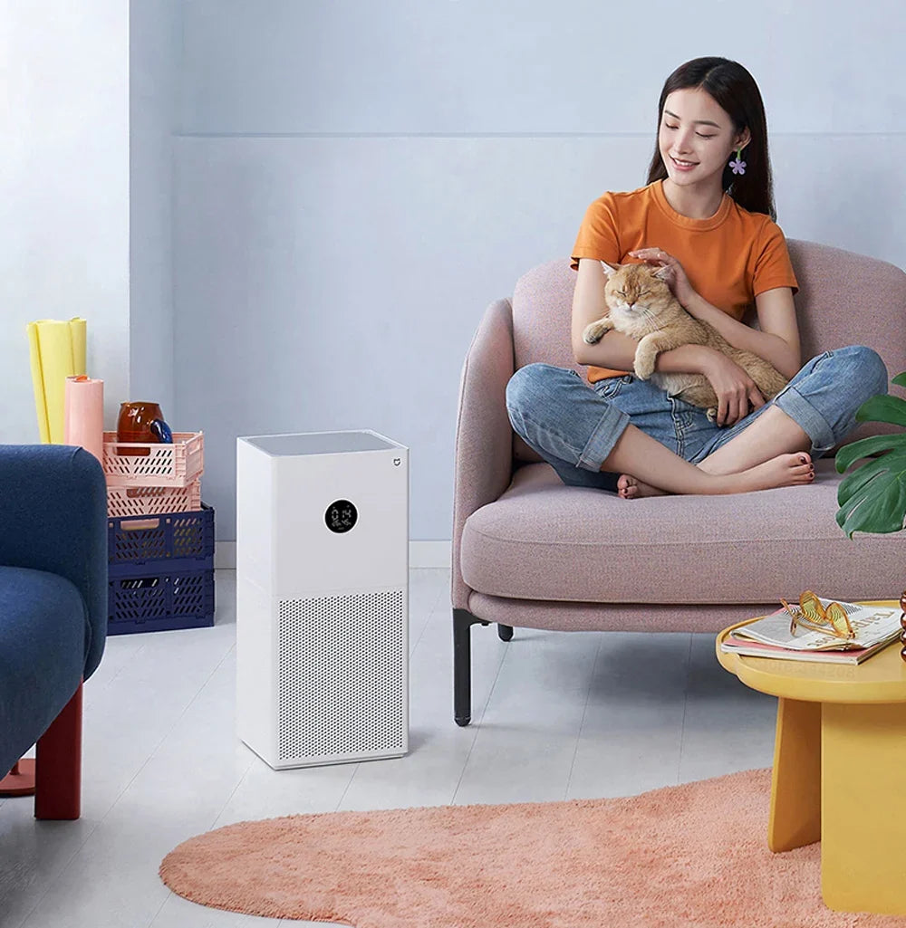 MIJIA Smart Air Purifier 4 Lite LED Display Quadruple Purification Aldehyde Removal Home Air Ionizer 35.8dB(A) Low noise