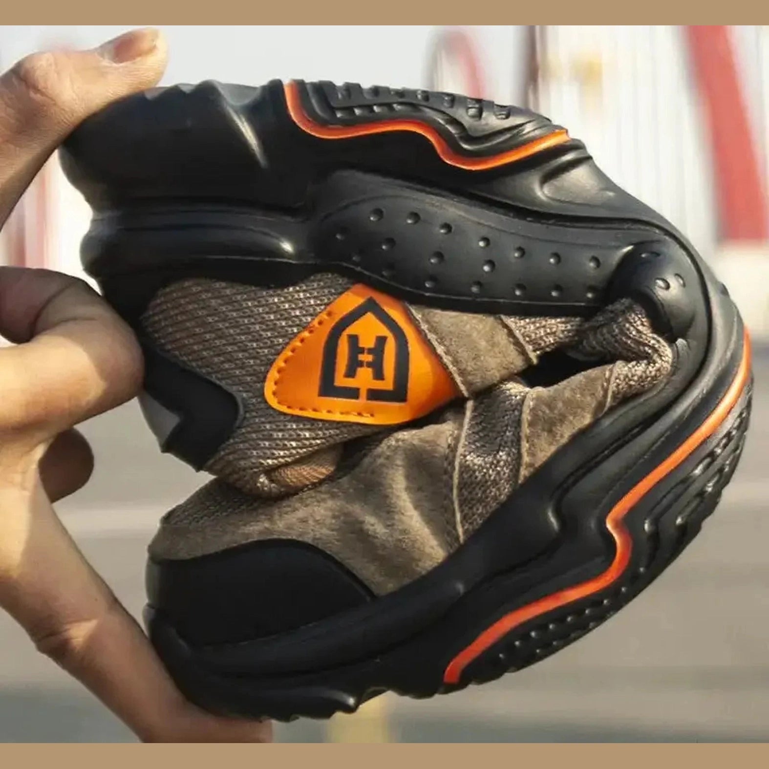 Anti-smashing Anti-puncture Work Safety Shoes Men Genuine Leather Non-slip Wear-resistant Breathable Military Tactical Boots