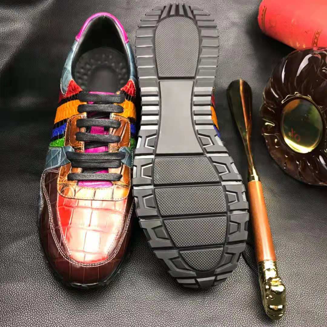 DON JOHN Crocodile Rainbow Sneakers Men's