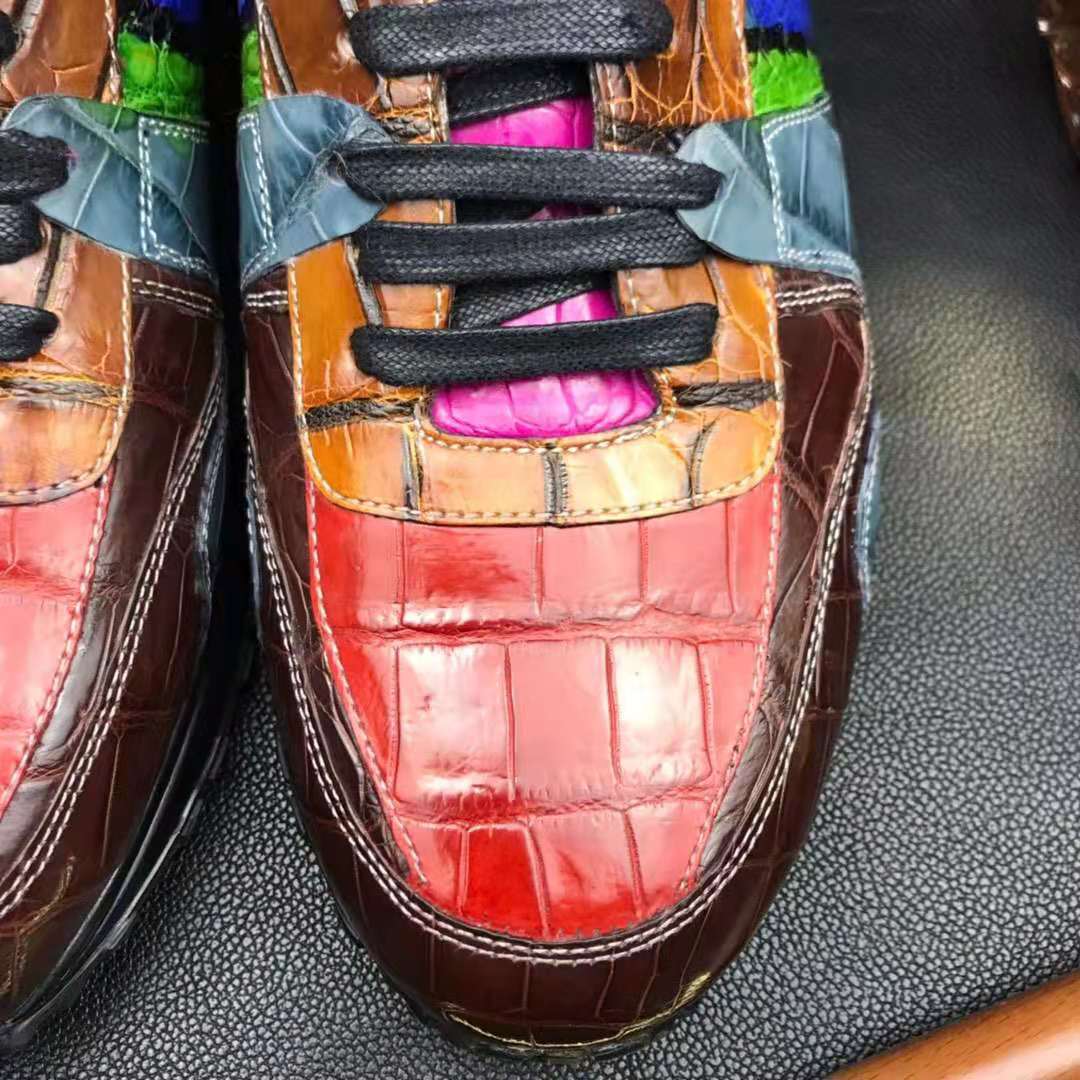 DON JOHN Crocodile Rainbow Sneakers Men's