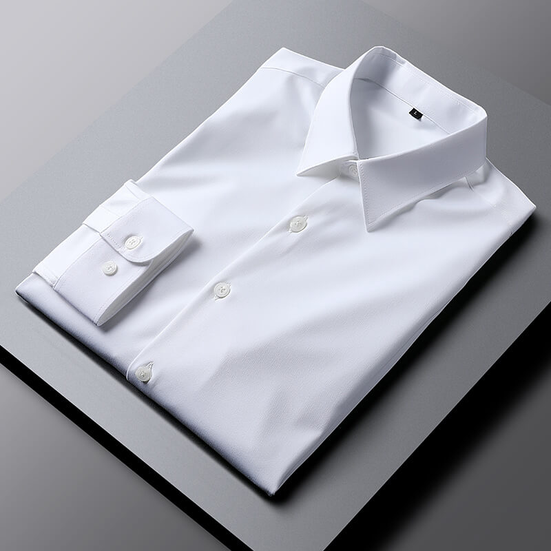 Cotton Dress Shirt Plus Size Elegant Spread Collar Elite