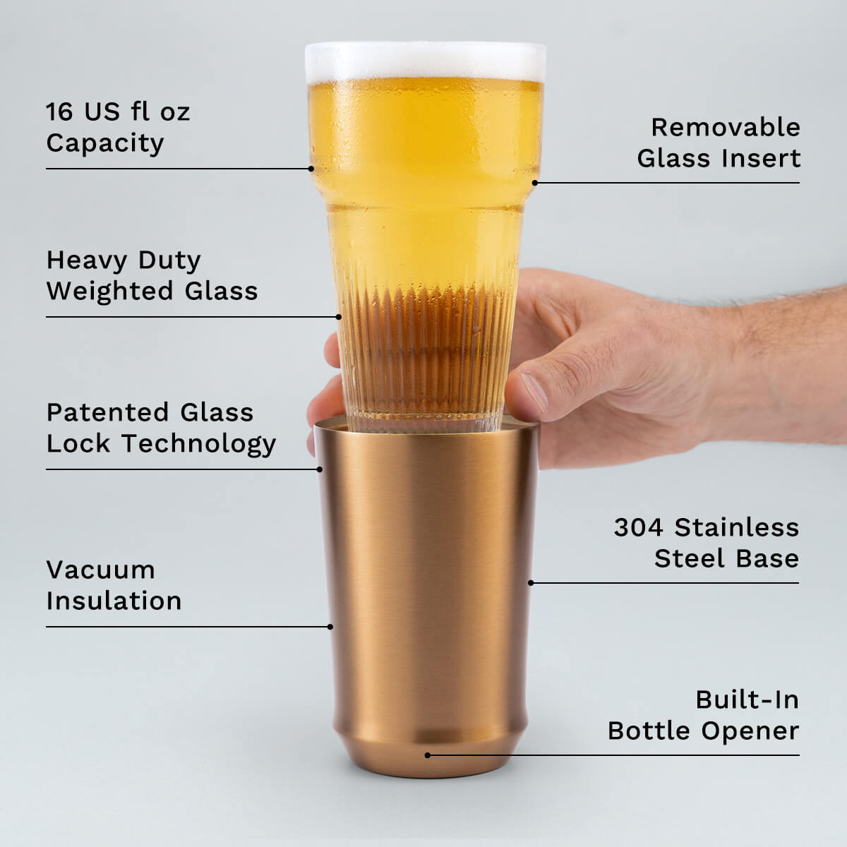 Hybrid Pint Glass