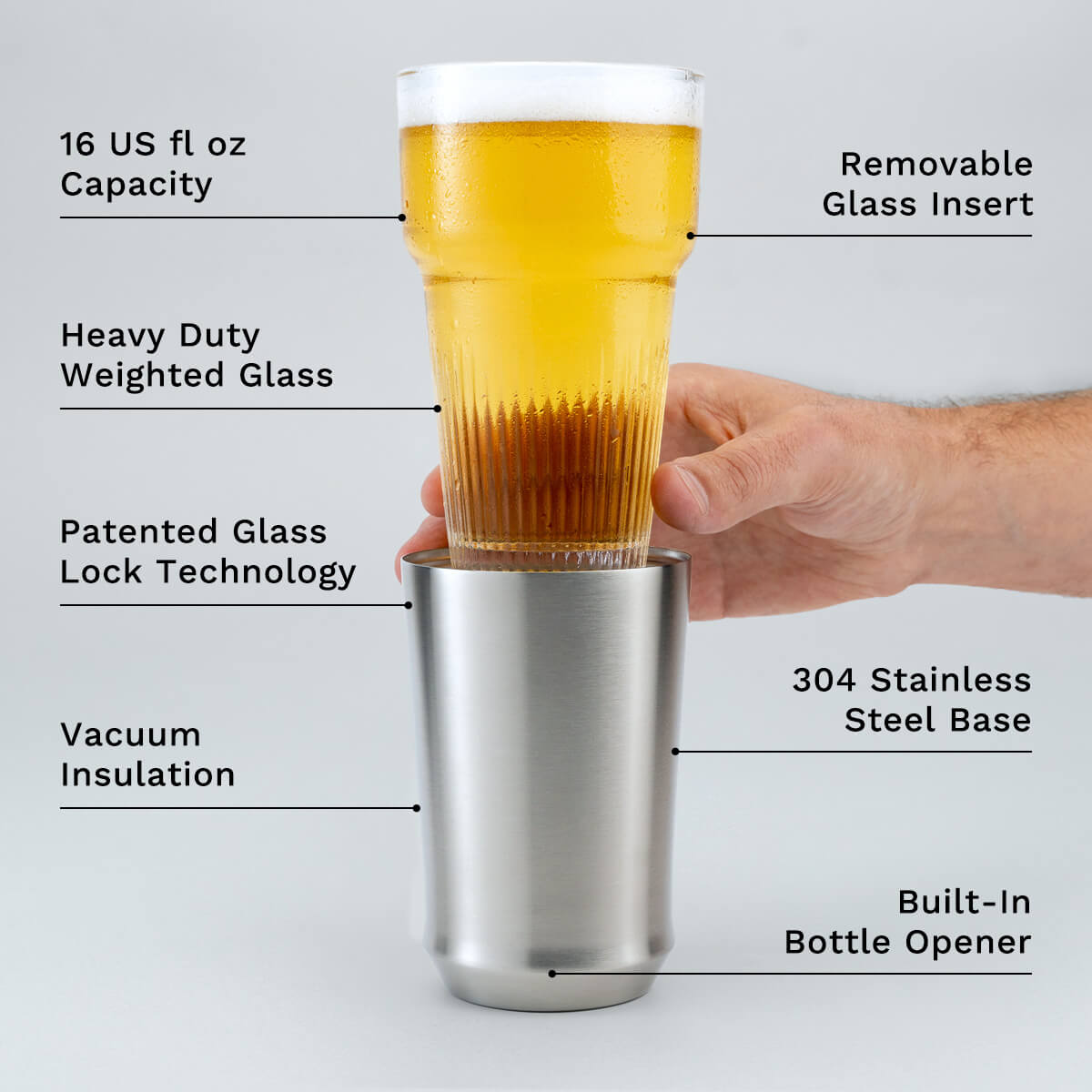 Hybrid Pint Glass