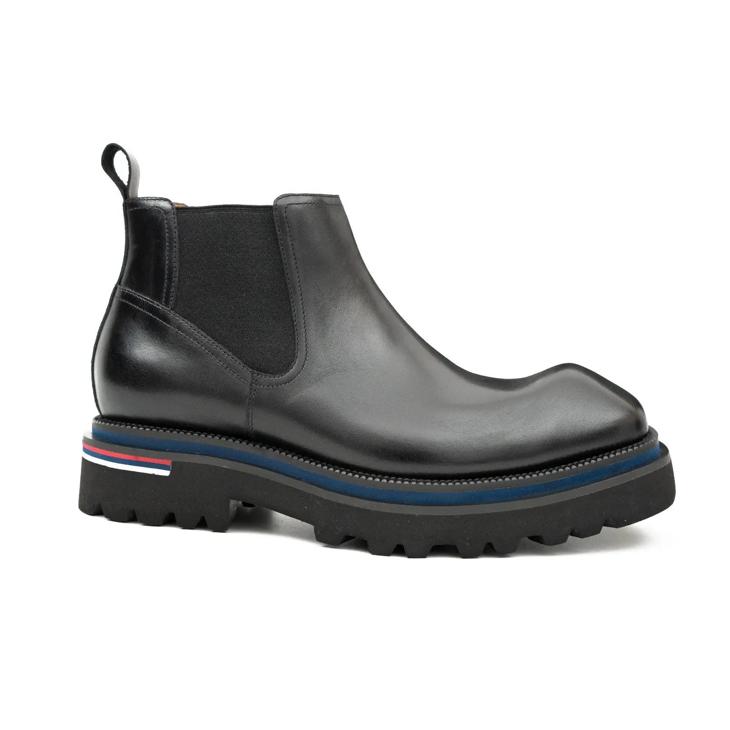 Handmade black calfskin Chelsea boots