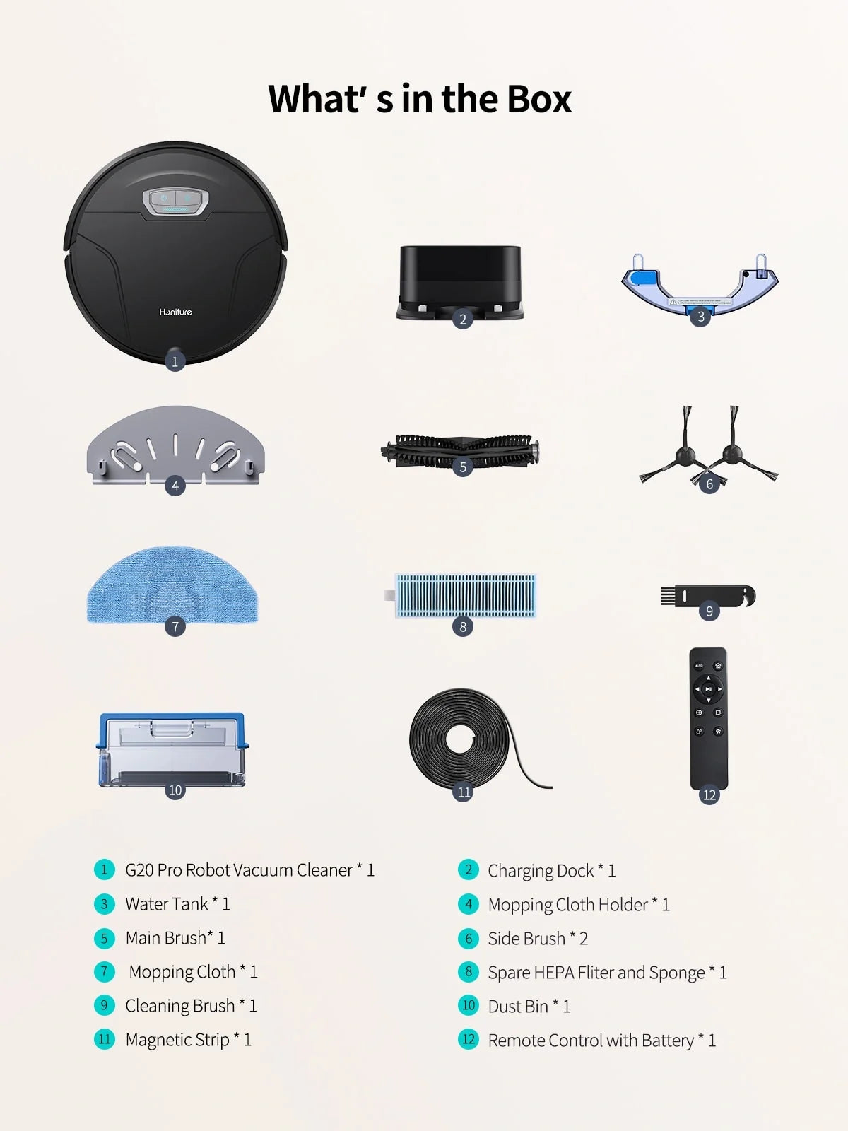 Honiture G20 Pro Robot Vacuum