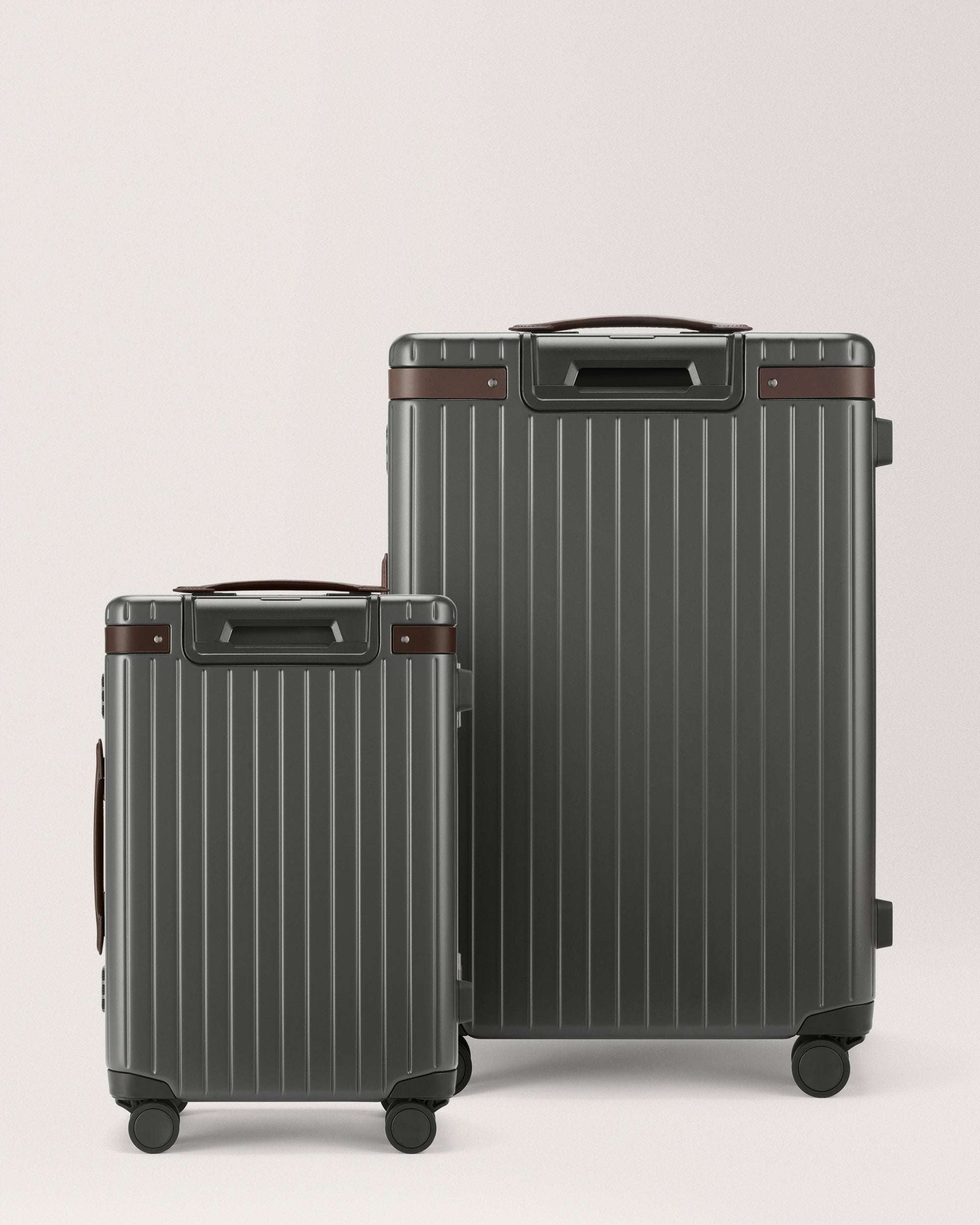 Hybrid The Luggage Set (Grey / Chocolate) by Carl Friedrik