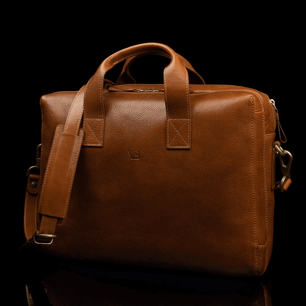 Von Baer Essential Modern Briefcase — Italian Leather