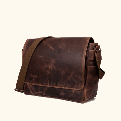 Buffalo Jackson - ROOSEVELT BUFFALO LEATHER SATCHEL MESSENGER BAG