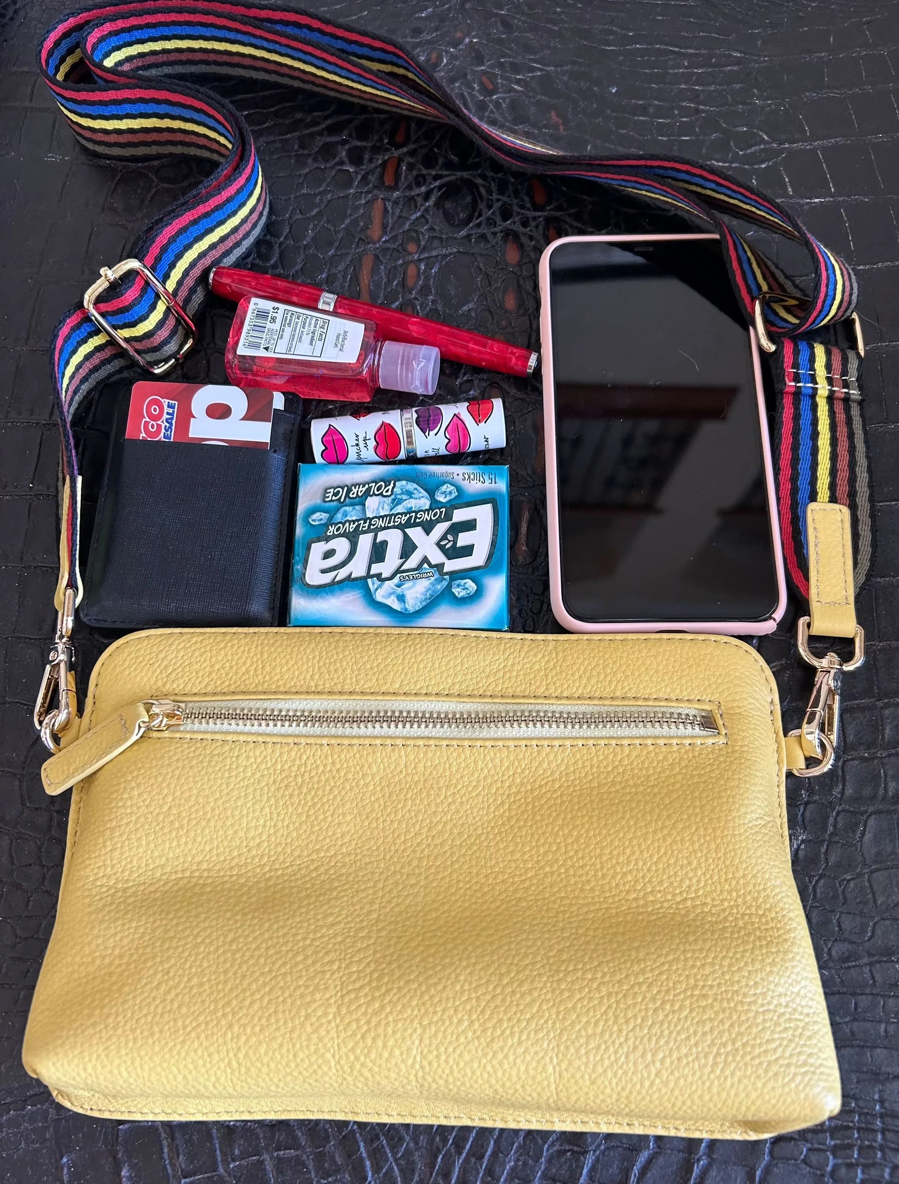 Sophia Full-Grain Leather Convertible Waist Bag