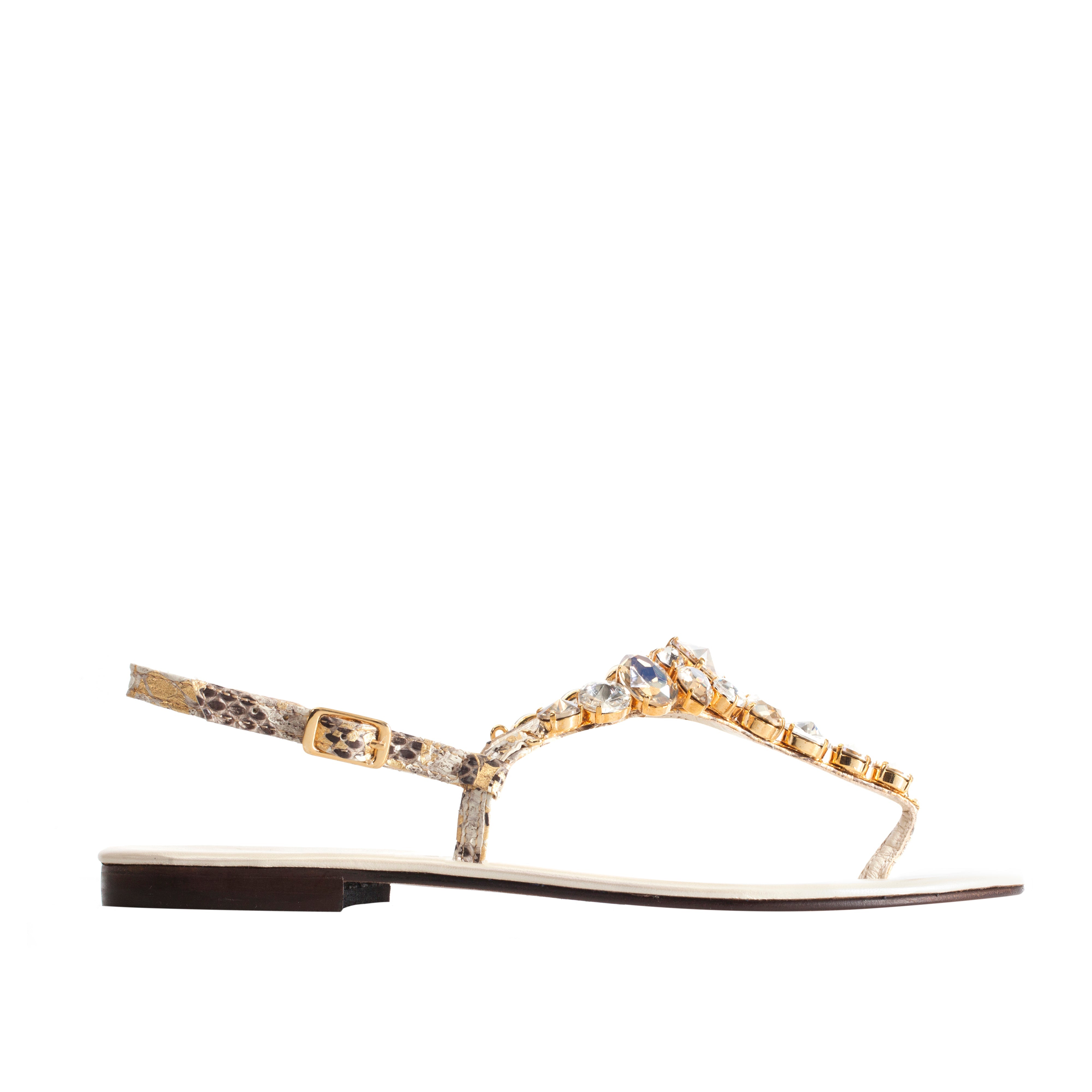 Gold/Silver Python with Gold/Silver Crystal