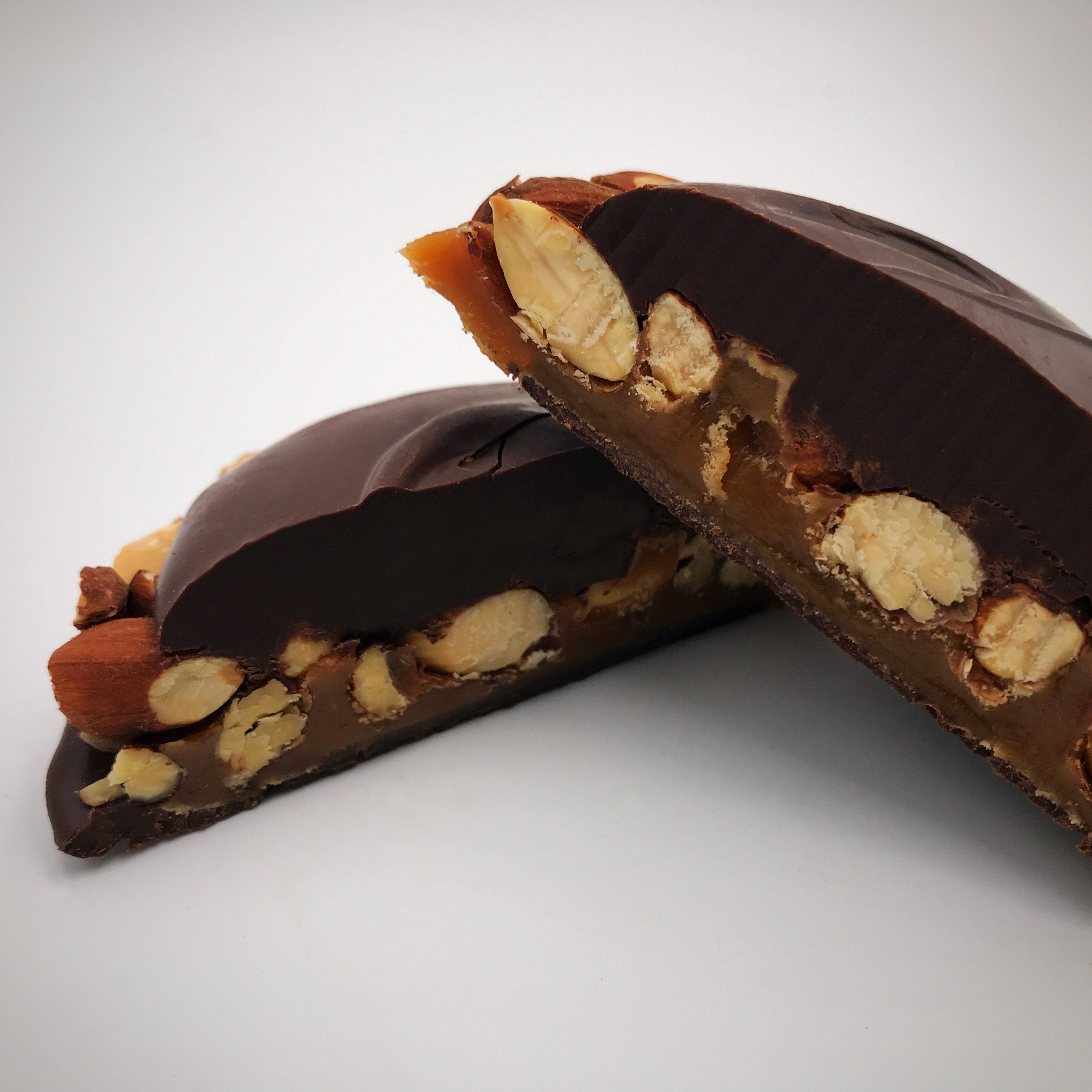 Dark Chocolate Almond Turtles