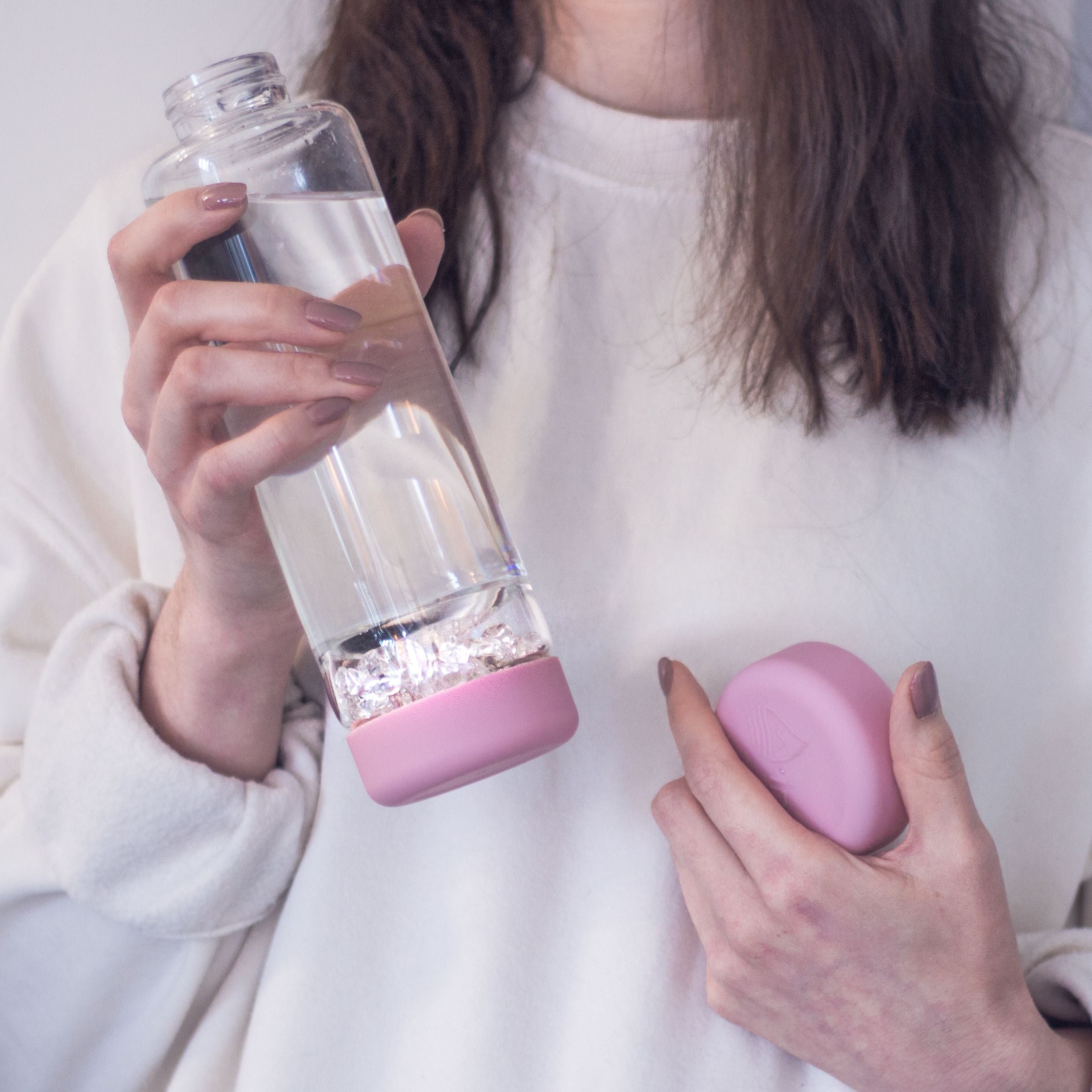 inu! CRYSTAL | The Original DIY Crystal Water Bottle with Clear Quartz