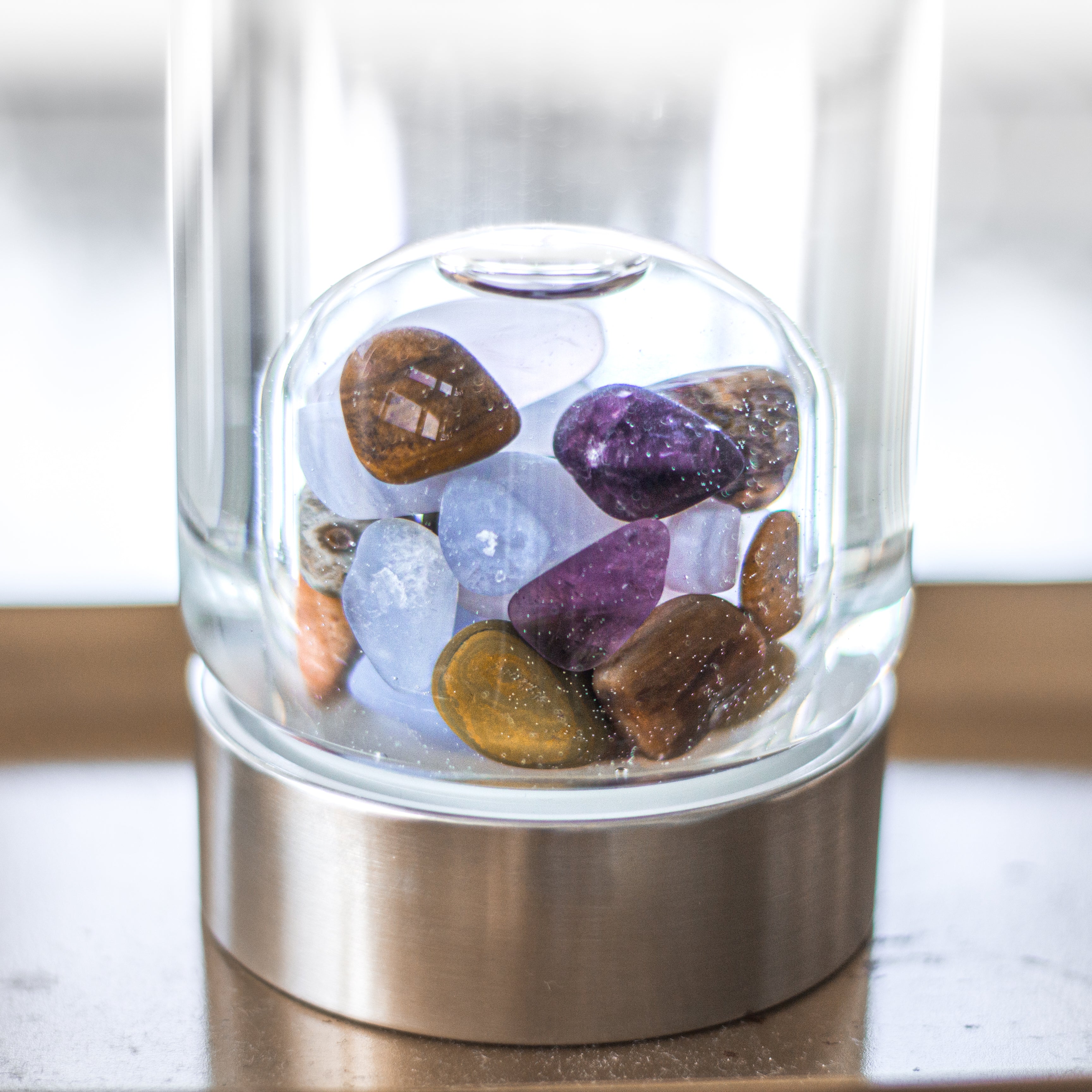 ViA FIVE ELEMENTS | Amethyst, Chalcedony, Petrified Wood, Rose Quartz & Agate