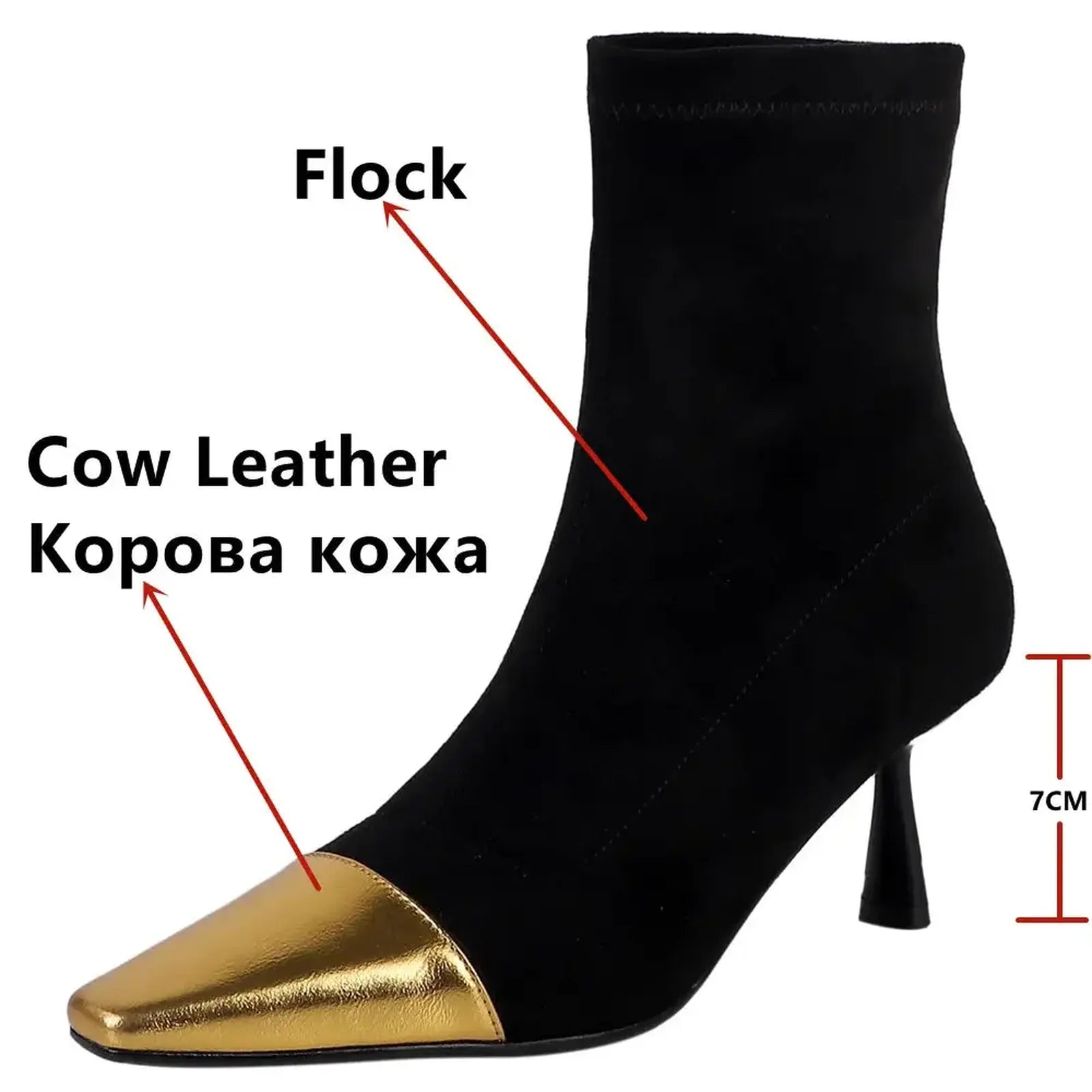 Mature Splicing Genuine Leather Women Ankle Boots Mixed Colors Office Ladies Thin High Heels Shoes Woman Autumn Winter