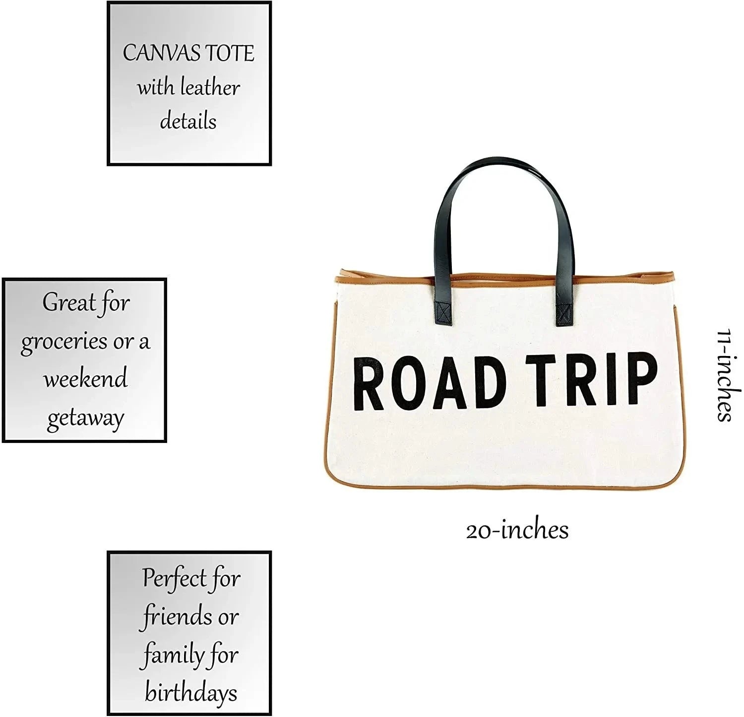 Beach Bag BEACH PLEASE Canvas Bag White 100% Cotton-Canvas With Genuine Leather Handles Large Capacity Casual Tote Bag For Women