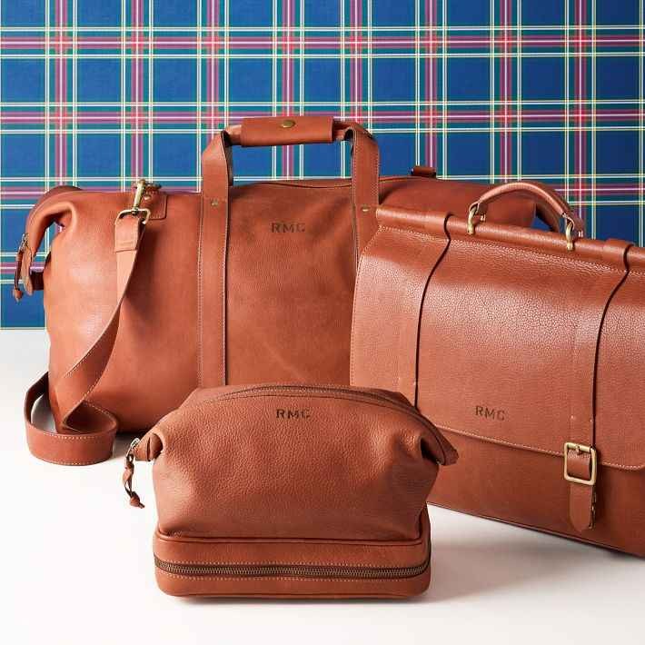 Harrison Leather Messenger Bag - Premium Full-Grain Leather Briefcase