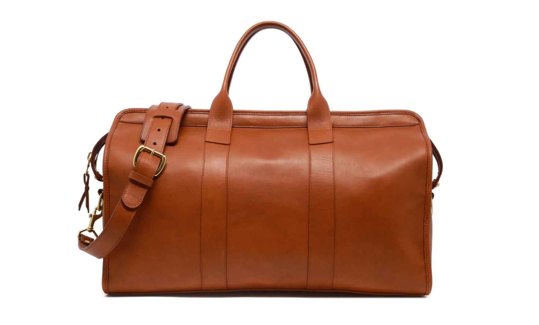 Frank Clegg Signature Travel Duffle in Smooth Tumbled Leather