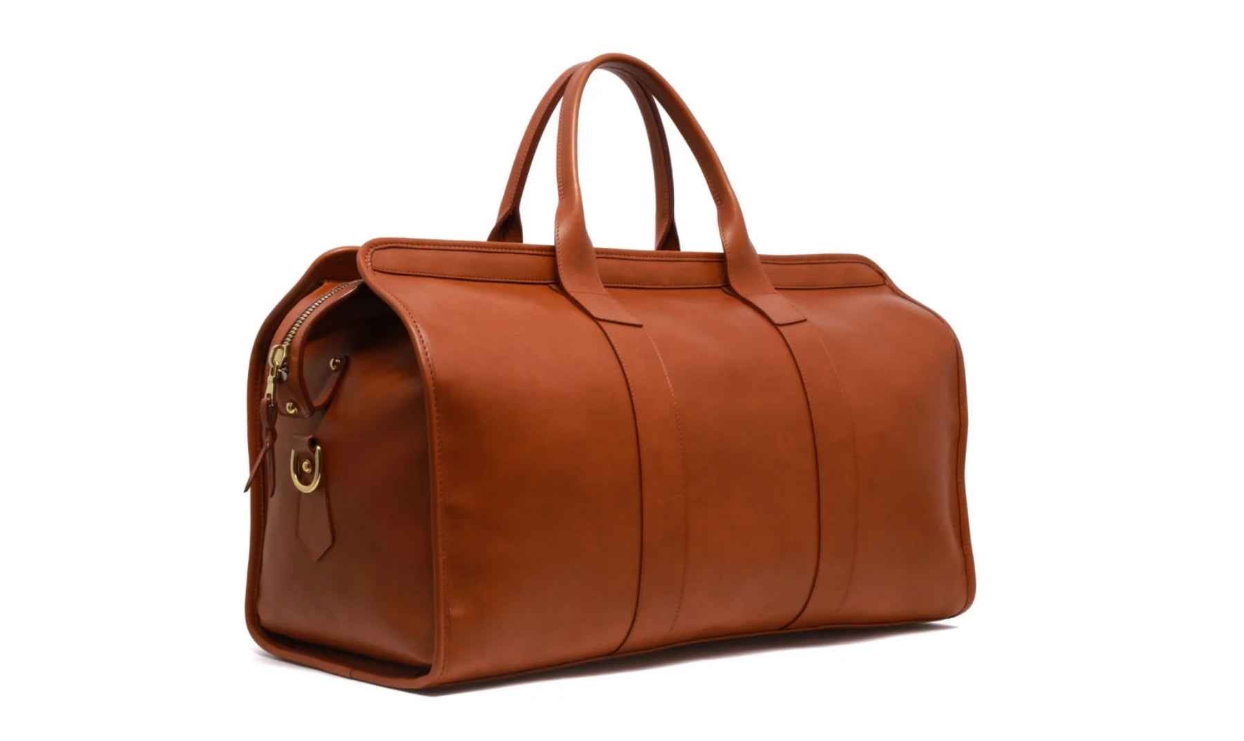 Frank Clegg Signature Travel Duffle in Smooth Tumbled Leather