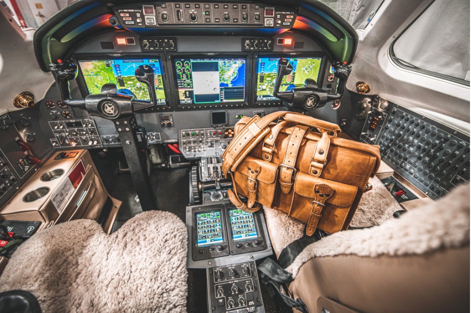 Flight Bag Leather Briefcase – Full-Grain Leather