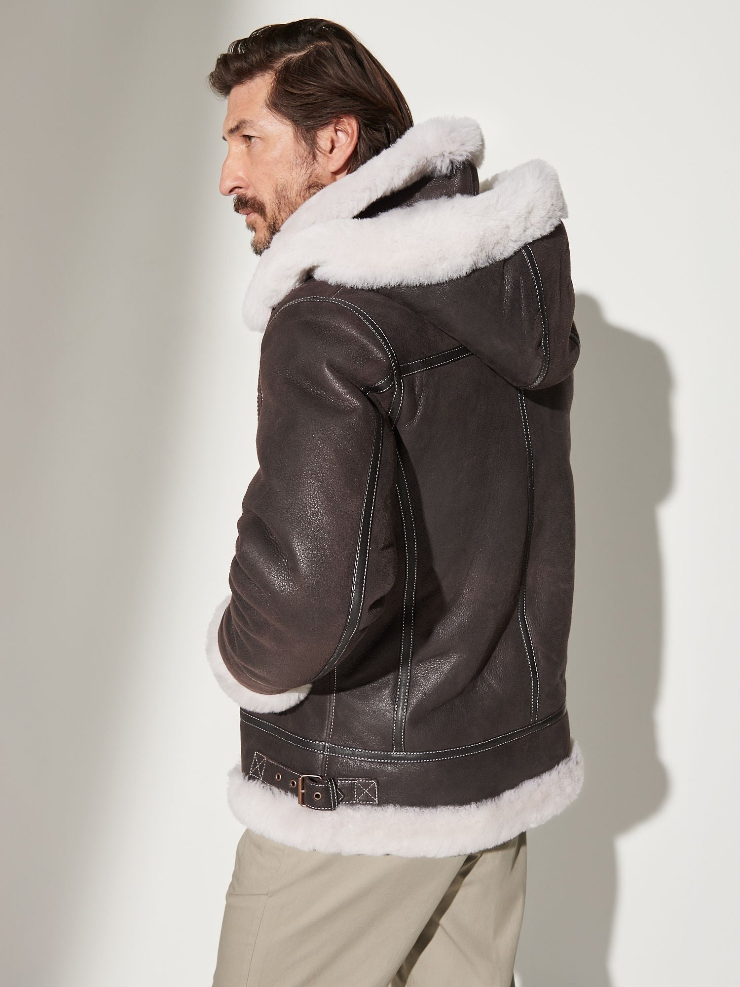 Overland Classic Sheepskin B-3 Bomber Jacket