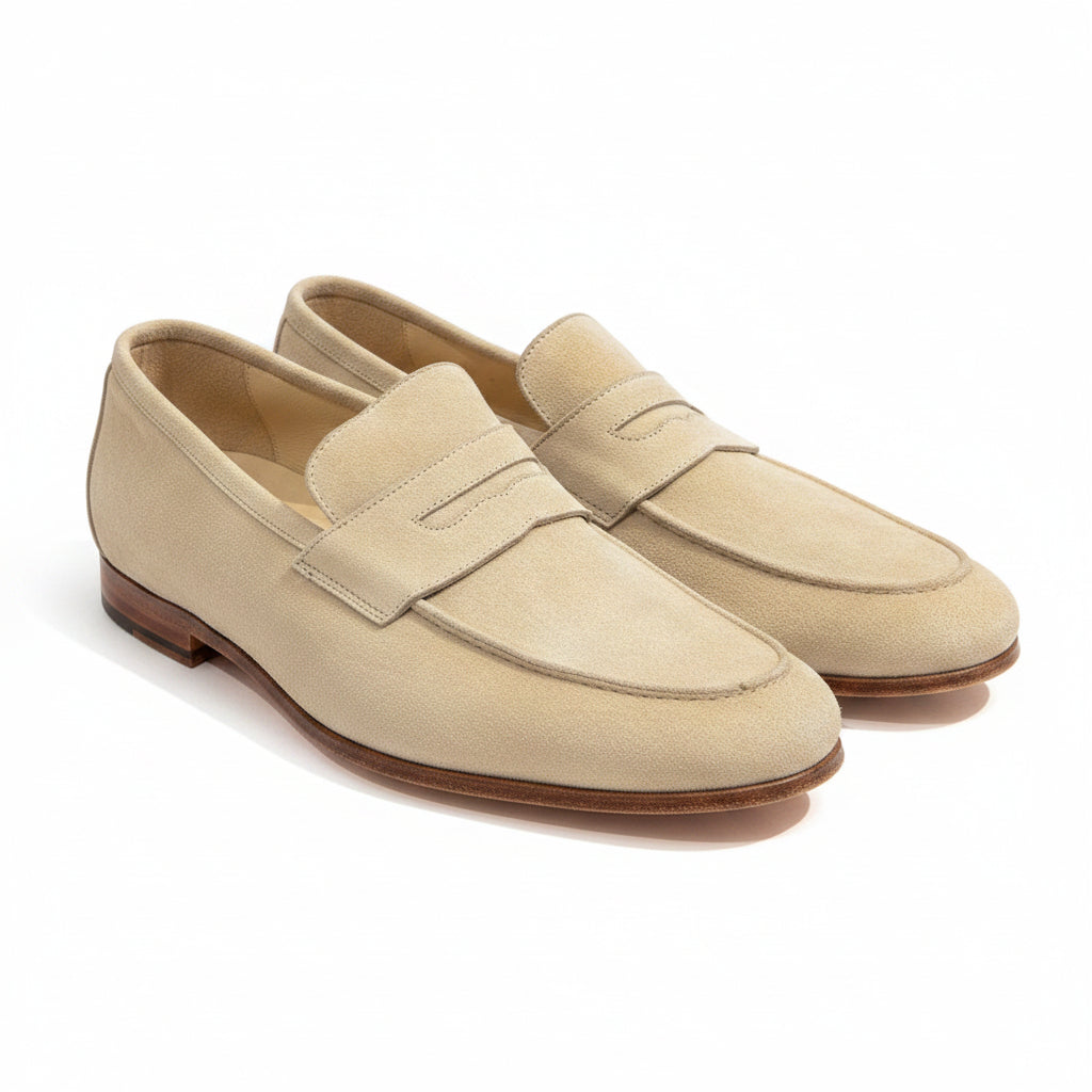 Andrea Ventura Suede Short Penny Loafers