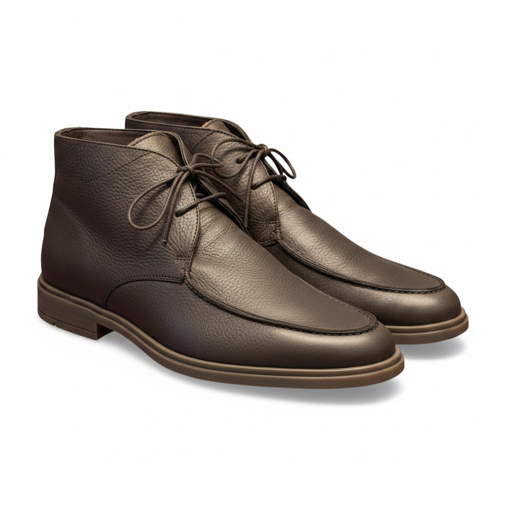 Andrea Ventura Leather Lace-Up Sailor Boots