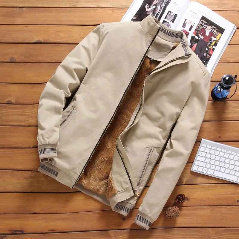 Men's Tailored, Premium Cotton Bomber Jacket