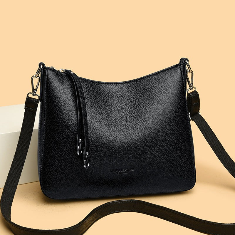 Genuine Leather Crossbody Bag – Urban Minimalist Collection