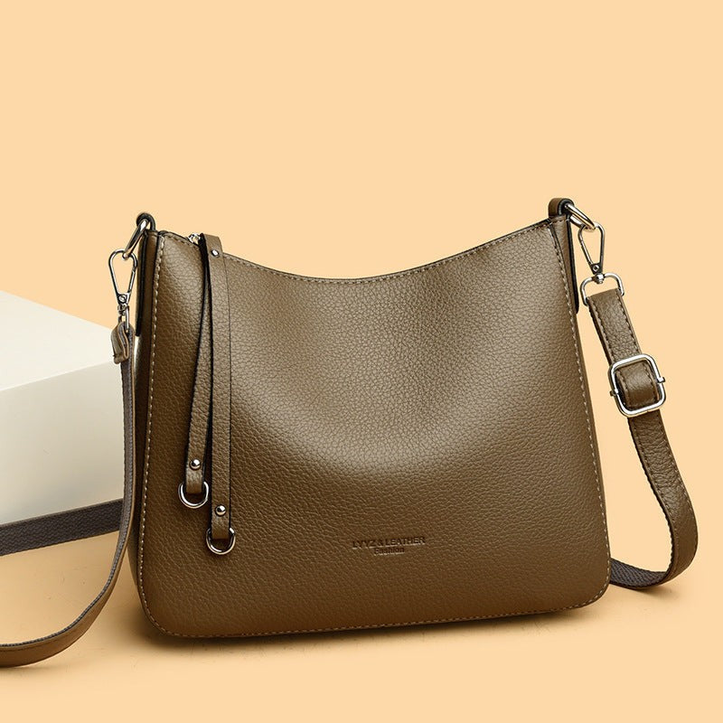 Genuine Leather Crossbody Bag – Urban Minimalist Collection