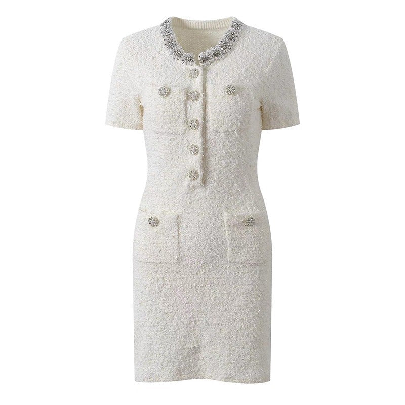 Embellished Knit Dress – Timeless Elegance