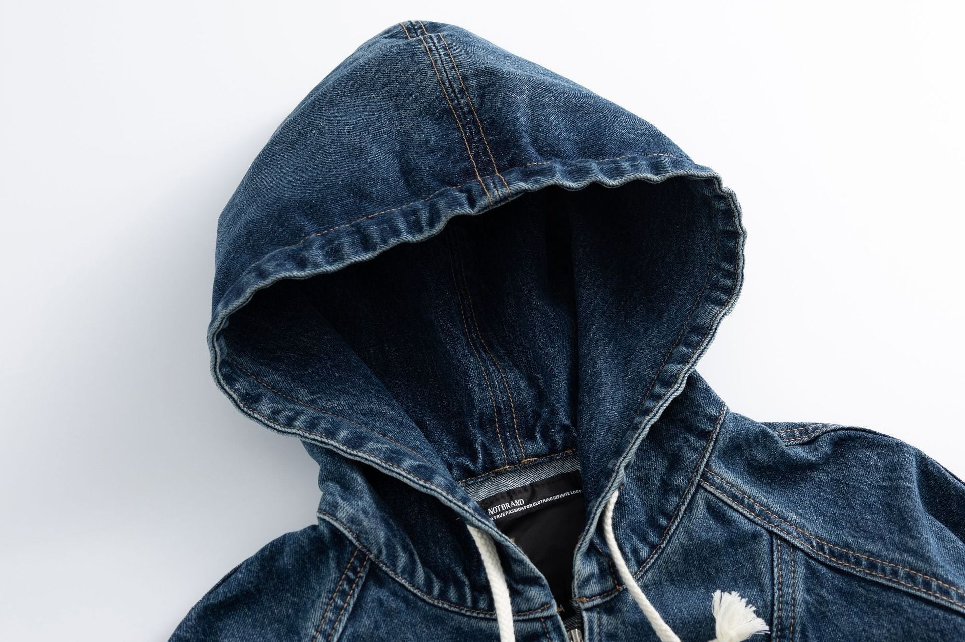 Deconstructed Patchwork Hooded Denim Jacket