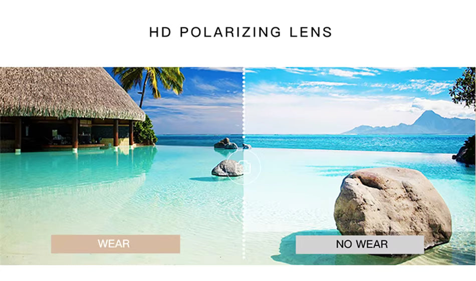 Gradient Polarized Sunglasses with Metal Temples