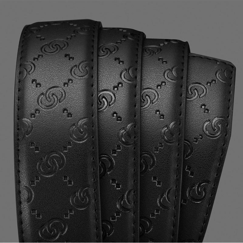 Signature Leather Belt with Automatic Buckle